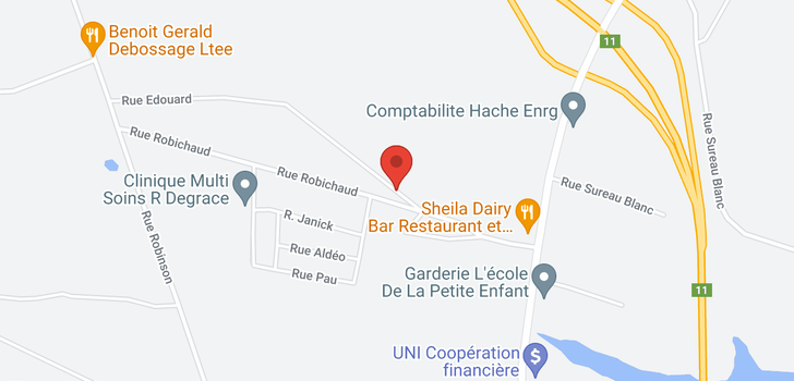 map of 845 Rue Robichaud